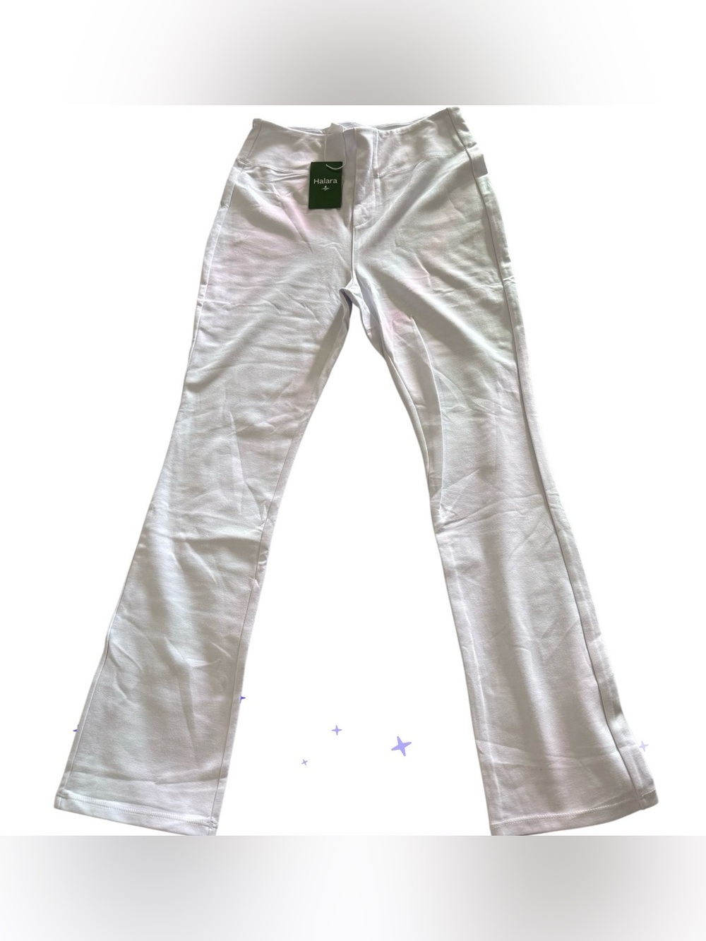 HALARA White Boot Cut Flare Pants